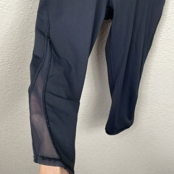 Lululemon Train Times Crop Leggings 17" Black Training Gym Work Out Sz 6 - Picture 6 of 13